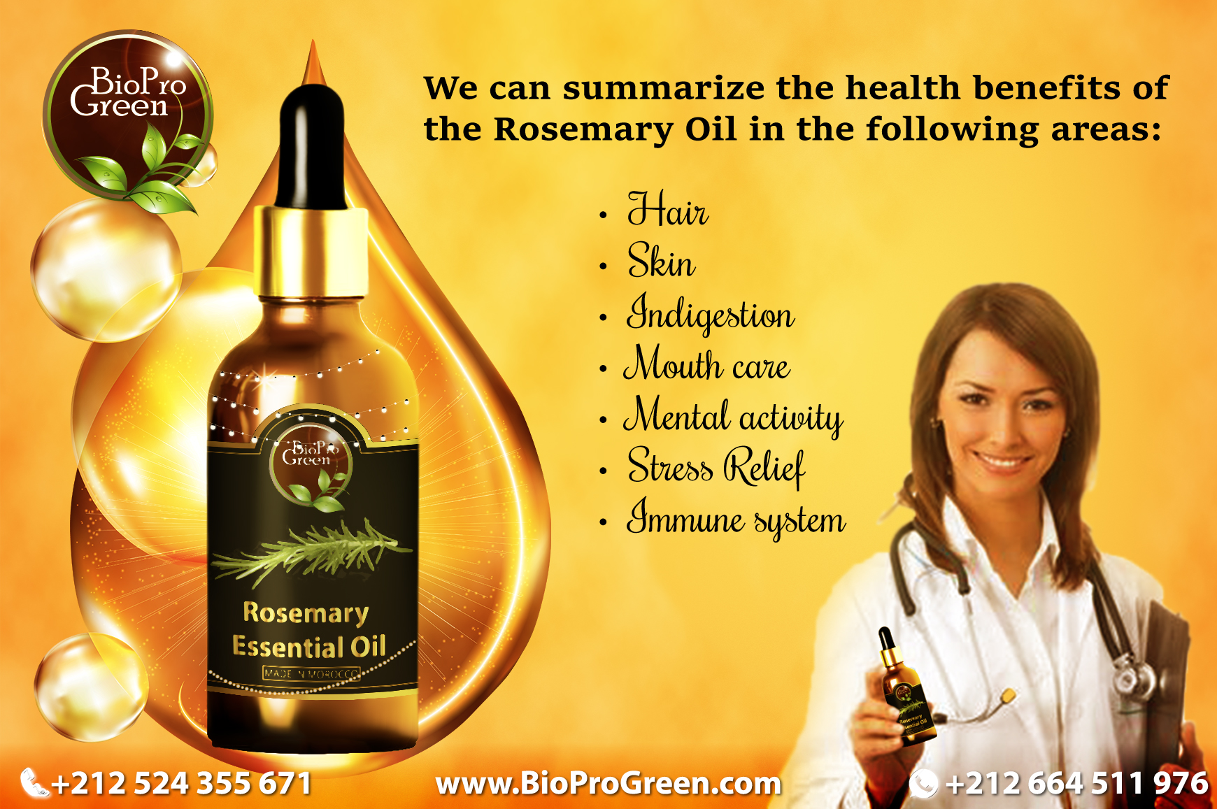 Rosemary essential oil - Bioprogreen