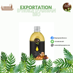exportation d'huile argan
