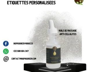 Huile d’Argan avec Étiquettes Privées
