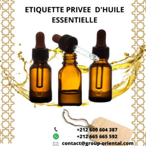 Les huiles essentielles sous étiquette privée