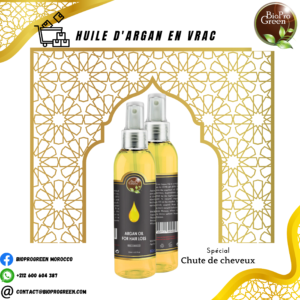 Huile d’Argan pour les Pertes de Cheveux en Vrac