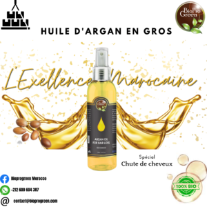 Huile d’Argan pour les Pertes de Cheveux en Gros