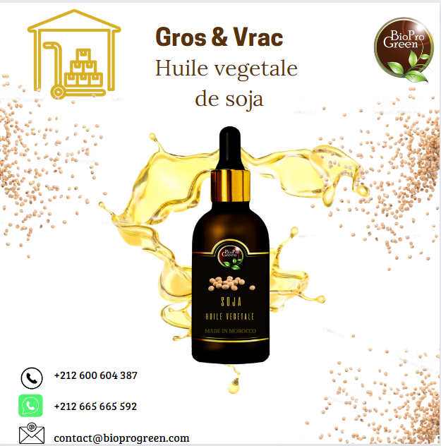 Huile végétale de soja en gros et vrac