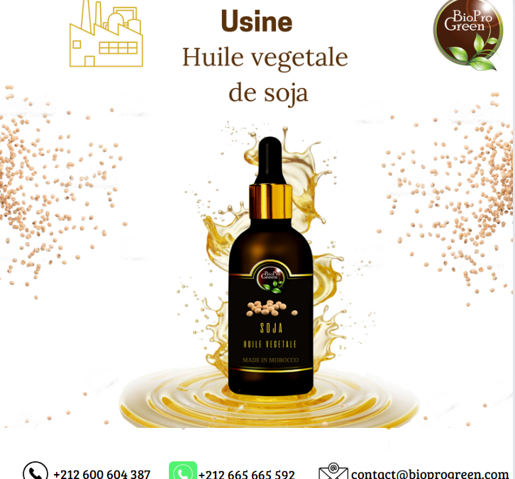 Usine d’huile végétale de soja