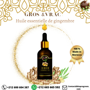 L’Huile Essentielle de Gingembre en Gros & Vrac