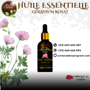 L’huile essentielle de géranium rosat