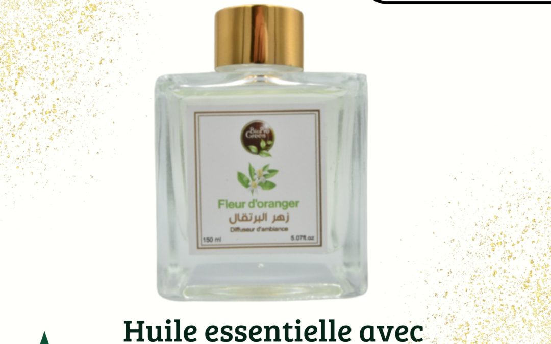 Huile essentielle avec étiquette privée