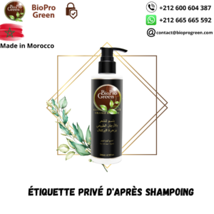 Étiquette privé d’après shampoing