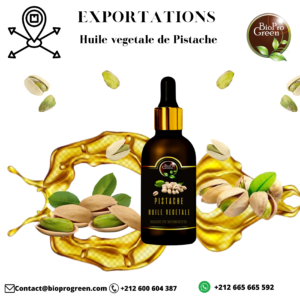Huile végétale de pistache en exportation