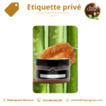 Etiquette privée de gommage pour le corps au sucre