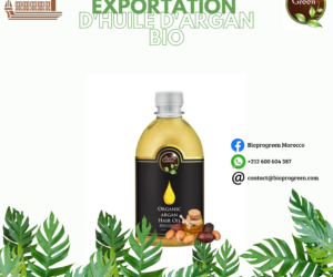 exportation d’huile d’argan bio