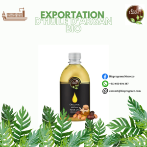 exportation d’huile d’argan bio