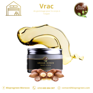 Vrac de gommage pour le corps à l’argan