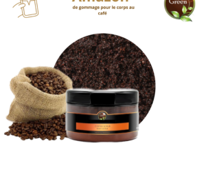 Amazon de gommage pour le corps au café