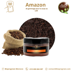 Amazon de gommage pour le corps au café