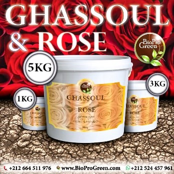 Ghassoul naturel marocain pur pour soins de la peau