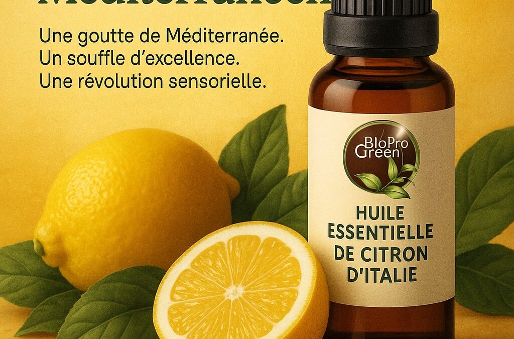 🍋 Huile Essentielle de Citron d’Italie – BioProGreen Marrakech