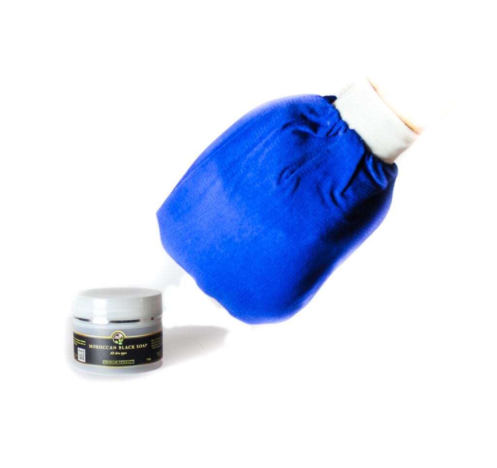 Blue kessa glove and Product 